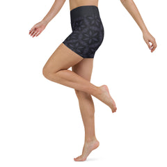 Abstract Horizon Yoga Shorts