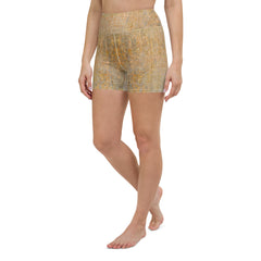 Bamboo Bound Texture Yoga Shorts