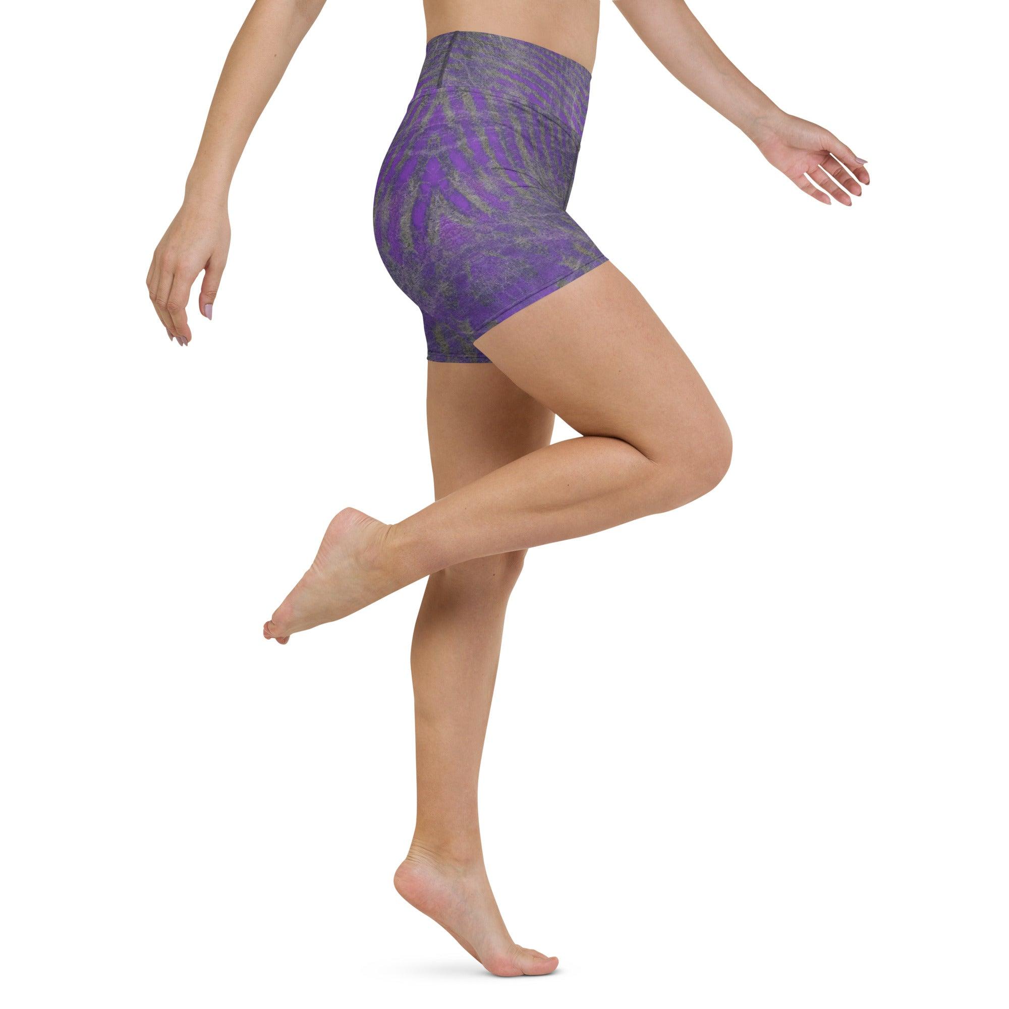 Soft and stretchy Purple Yoga Shorts for the ultimate yoga experience