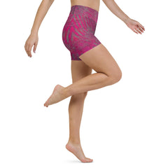 Fashion-forward Fuschia Shorts, designed for the modern yogi