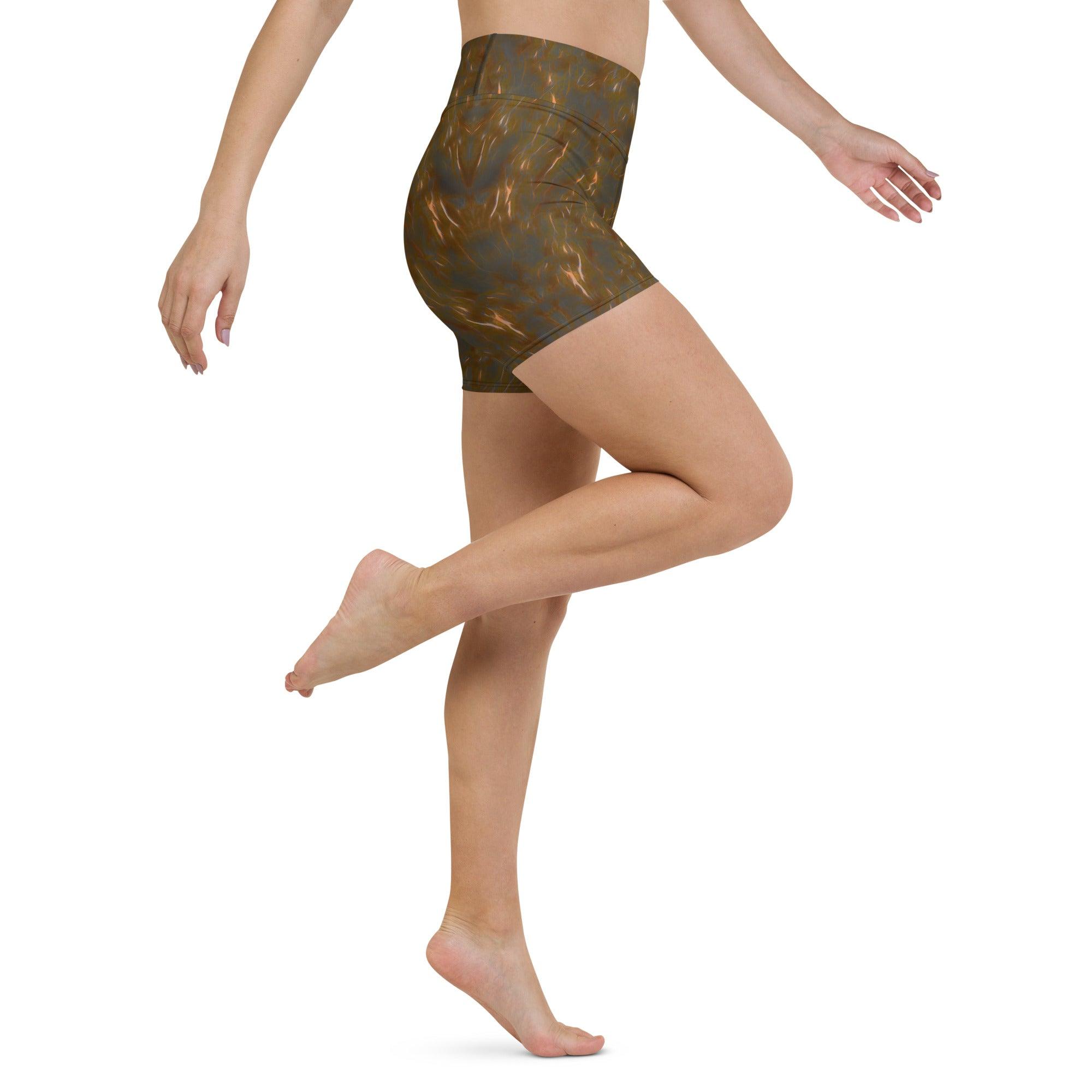 Zen Garden All Over Print Yoga Shorts - Beyond T-shirts