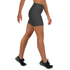 Belted Jean Look Yoga Shorts