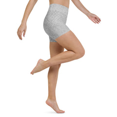 Silk Serenity Texture Yoga Shorts