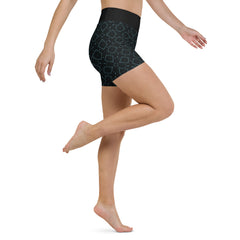 Mountain Ascent All-Over Print Yoga Shorts