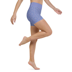 Zen Garden Yoga Shorts product display with size options