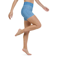 Vintage Wash Yoga Shorts in action, offering a timeless look and flexible fit for all yoga poses.