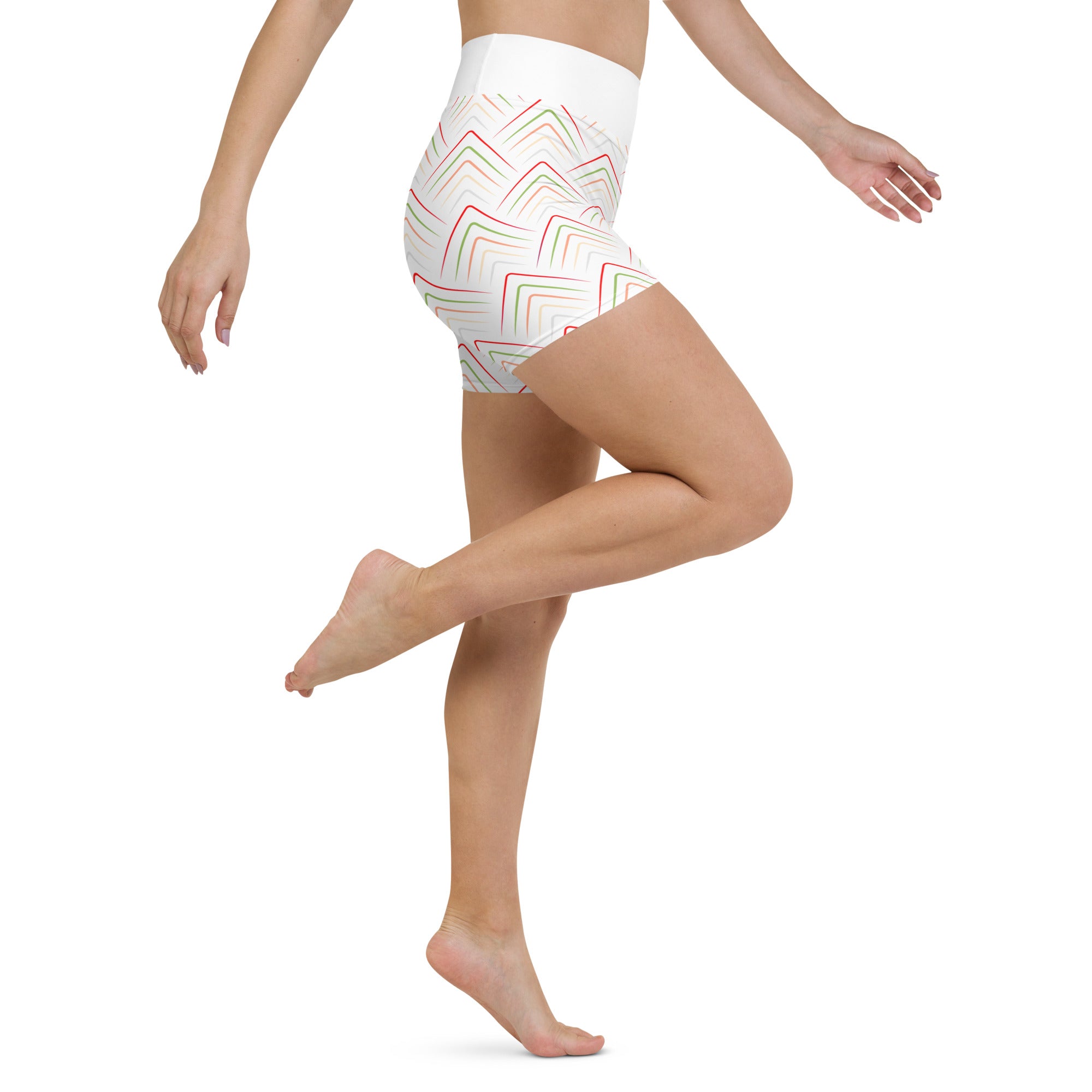 Pair of Mystic Mandala Yoga Shorts with workout gear