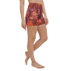 Scroll Print Yoga Shorts