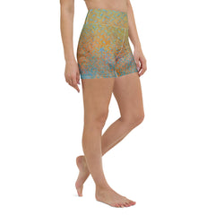 Linen Lunge Texture Yoga Shorts