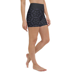 Abstract Horizon Yoga Shorts