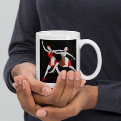 Alluring Feminine Dance Posture White Glossy Mug - Beyond T-shirts