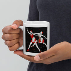 Alluring Feminine Dance Posture White Glossy Mug - Beyond T-shirts