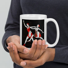 Alluring Feminine Dance Posture White Glossy Mug - Beyond T-shirts