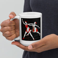 Alluring Feminine Dance Posture White Glossy Mug - Beyond T-shirts