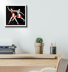 Alluring Feminine Dance Posture Wrapped Canvas - Beyond T-shirts