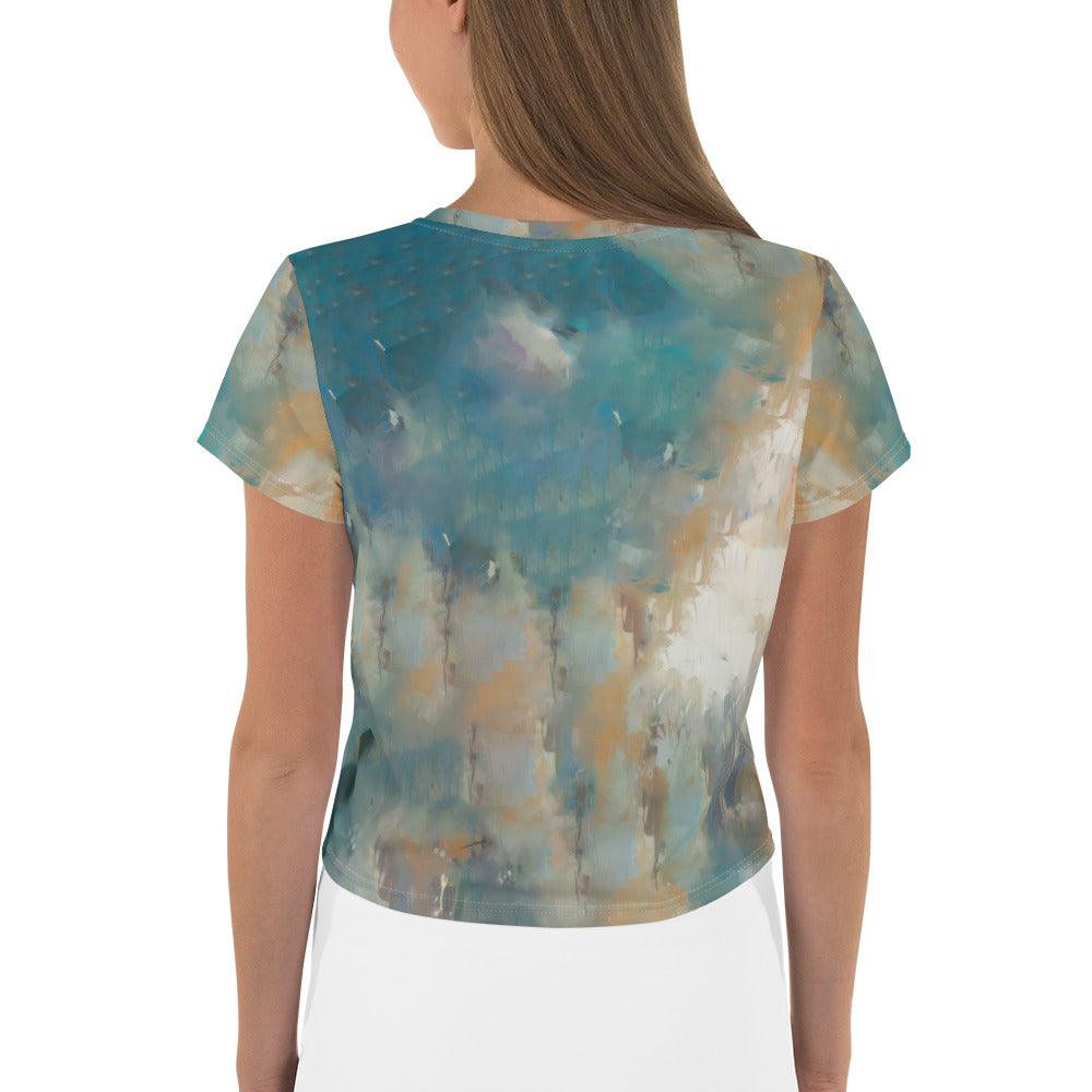 Ambient Landscapes All-Over Print Crop Tee - Beyond T-shirts