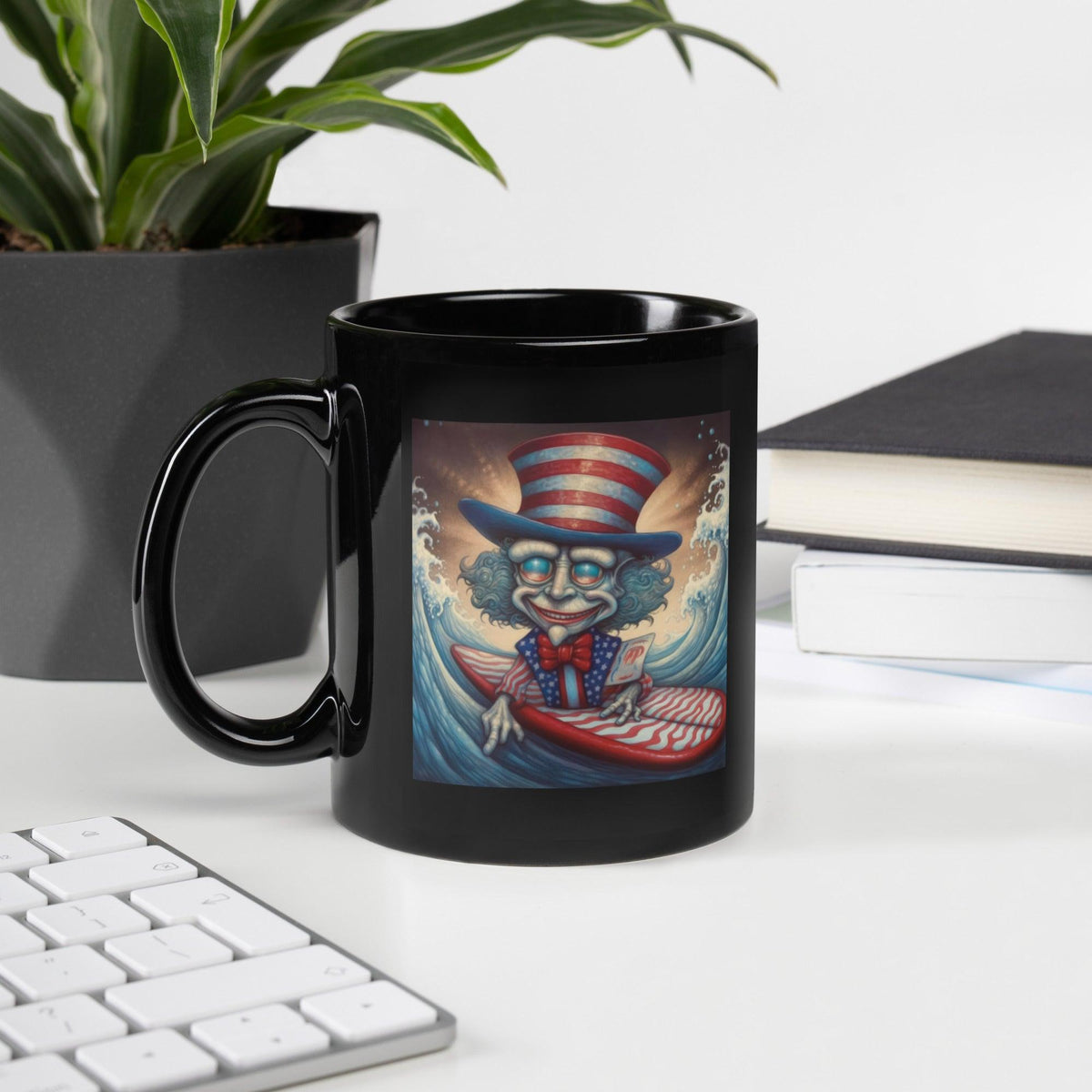 America's Promise Black Glossy Mug - Beyond T-shirts