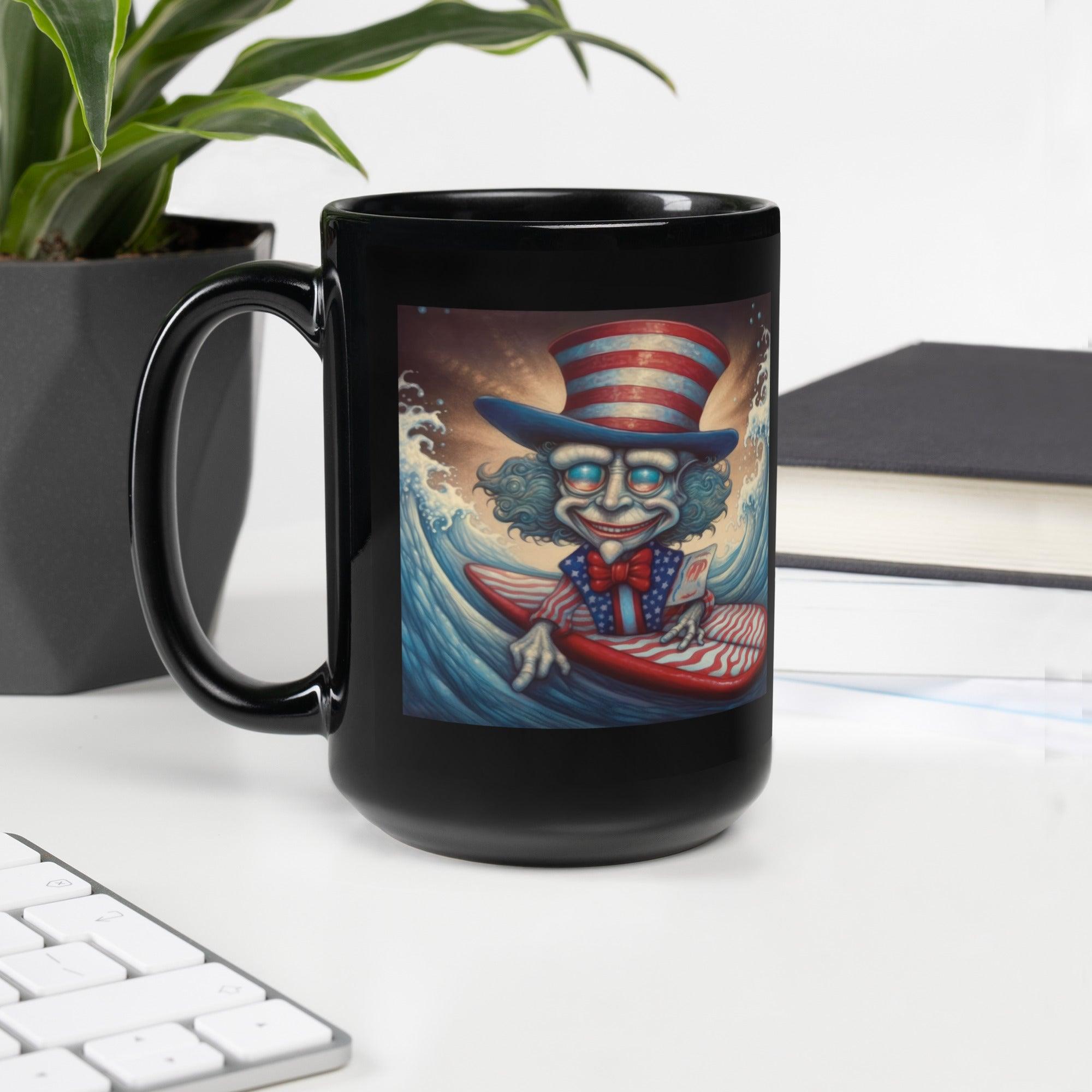 America's Promise Black Glossy Mug - Beyond T-shirts