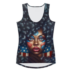 America The Beautiful Sublimation Cut & Sew Tank Top - Beyond T-shirts