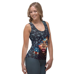 America The Beautiful Sublimation Cut & Sew Tank Top - Beyond T-shirts