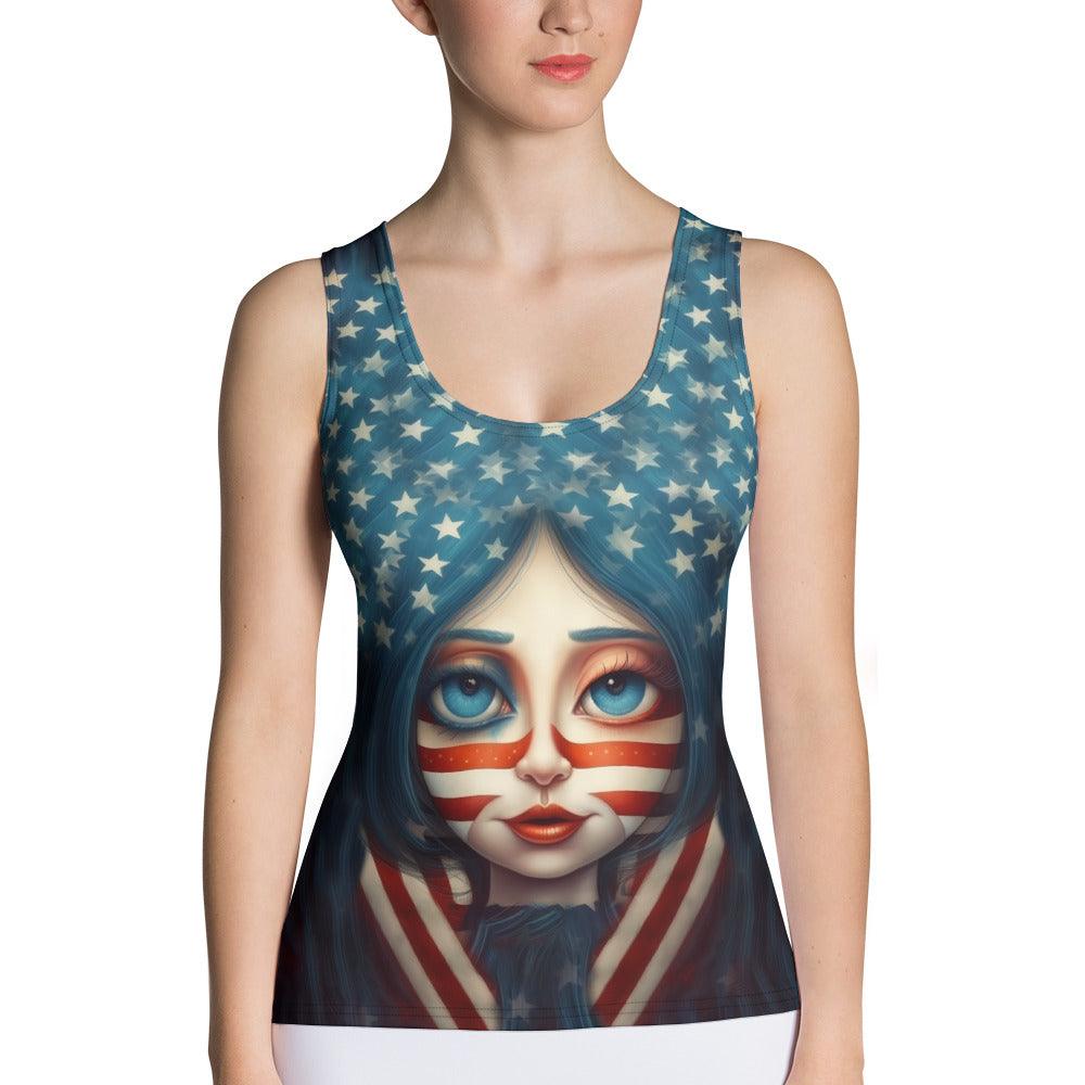 American Adventure Sublimation Cut & Sew Tank Top - Beyond T-shirts