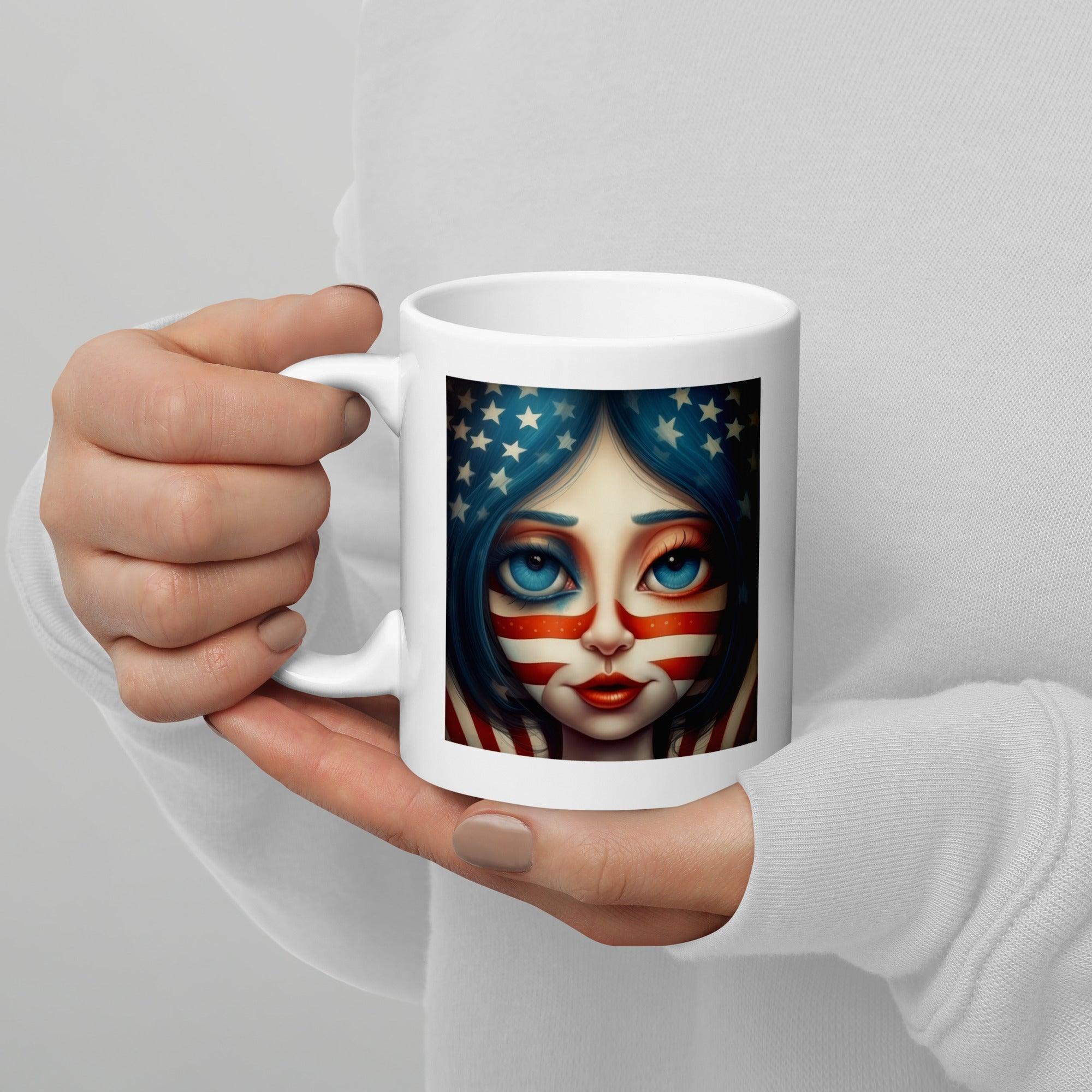 American Adventure White Glossy Mug - Beyond T-shirts