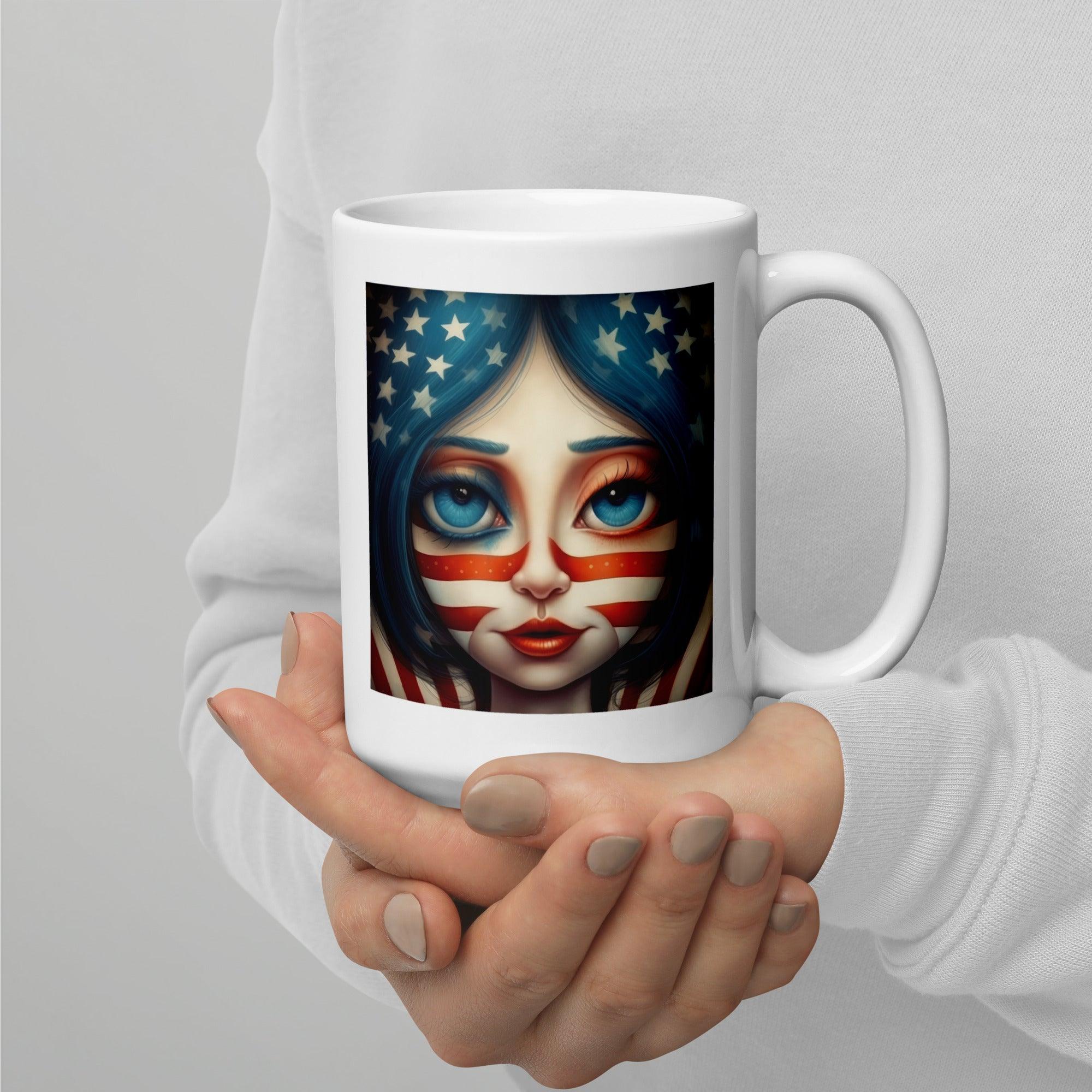 American Adventure White Glossy Mug - Beyond T-shirts