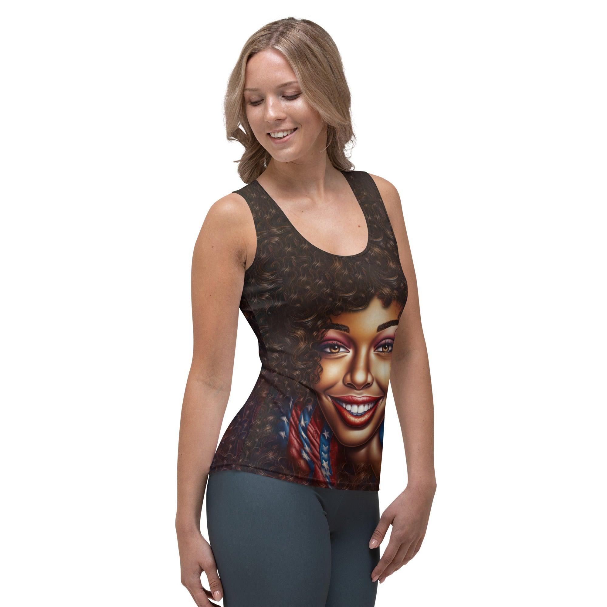 American Anthem Sublimation Cut & Sew Tank Top - Beyond T-shirts