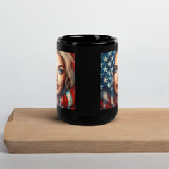 American Aspiration Black Glossy Mug - Beyond T-shirts