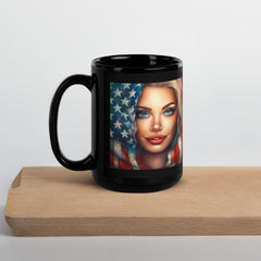 American Aspiration Black Glossy Mug - Beyond T-shirts