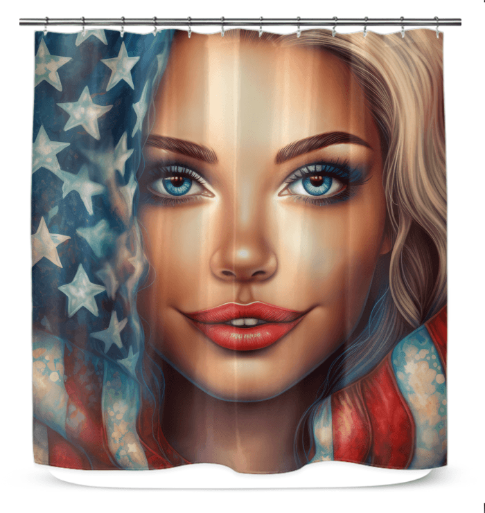 American Aspiration Shower Curtain - Beyond T-shirts