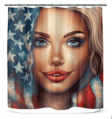 American Aspiration Shower Curtain - Beyond T-shirts