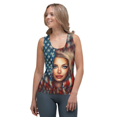 American Aspirations Sublimation Cut & Sew Tank Top - Beyond T-shirts