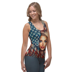 American Aspirations Sublimation Cut & Sew Tank Top - Beyond T-shirts