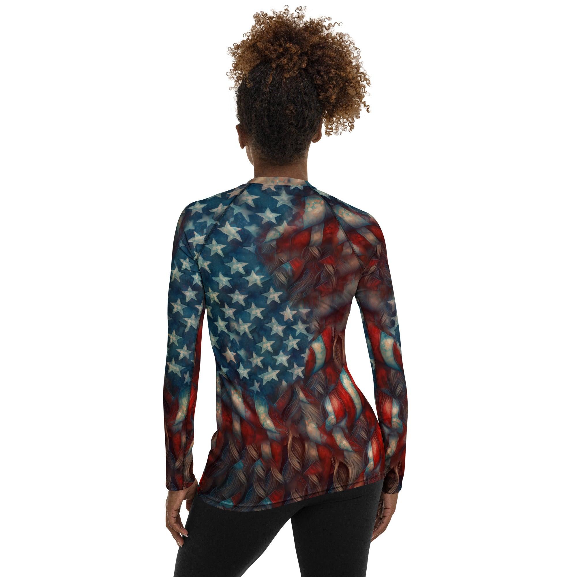 American Aspirations Women's Rash Guard - Beyond T-shirts