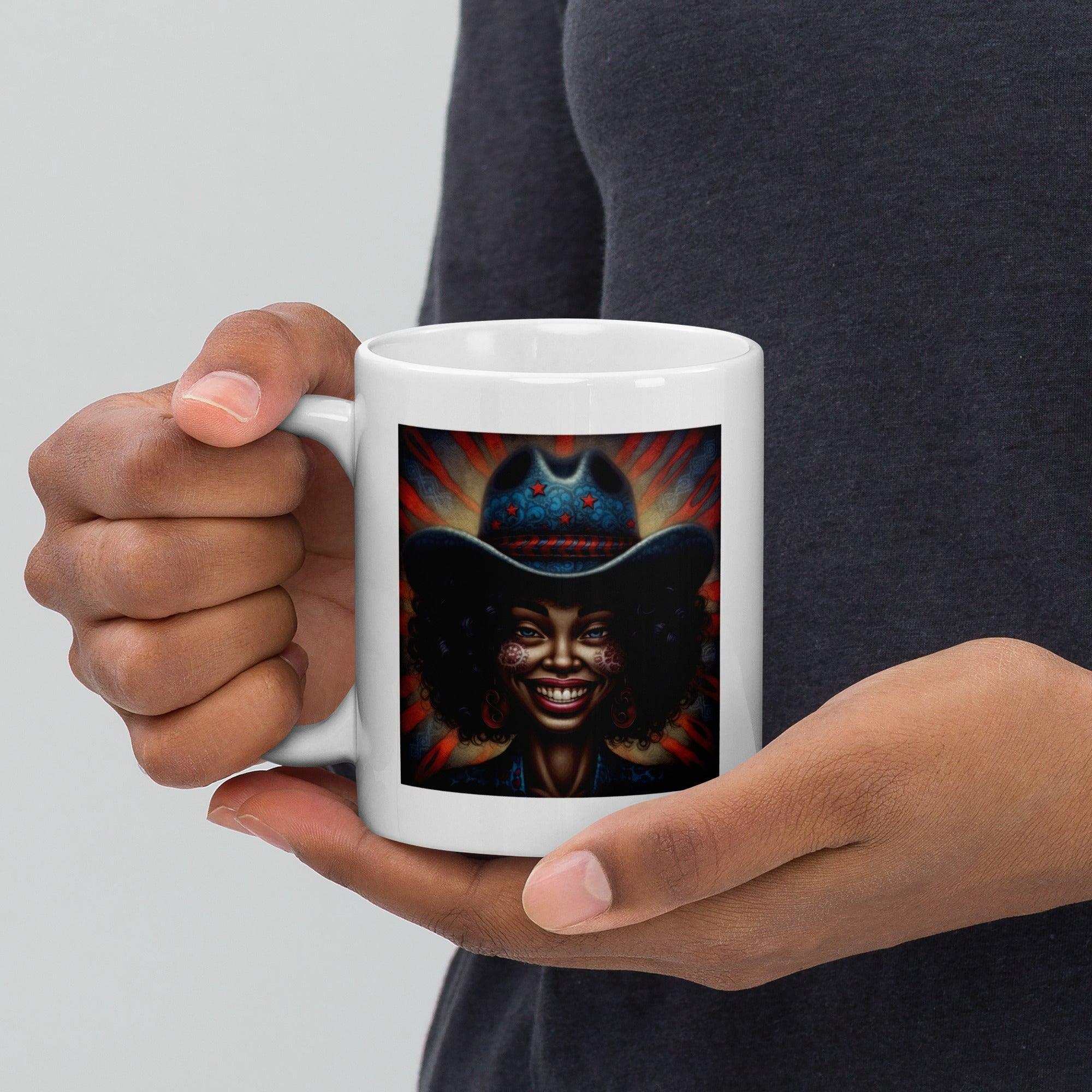 American Exceptionalism White Glossy Mug - Beyond T-shirts