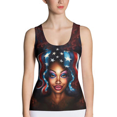 American Glory Sublimation Cut & Sew Tank Top - Beyond T-shirts