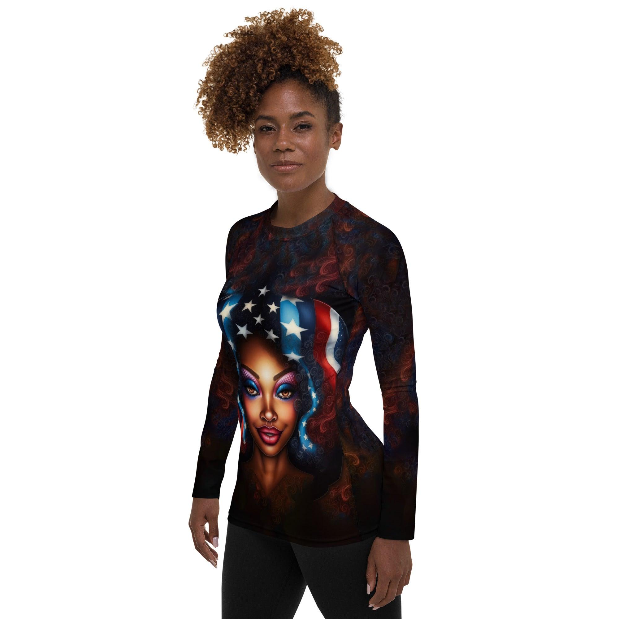 American Glory Women's Rash Guard - Beyond T-shirts