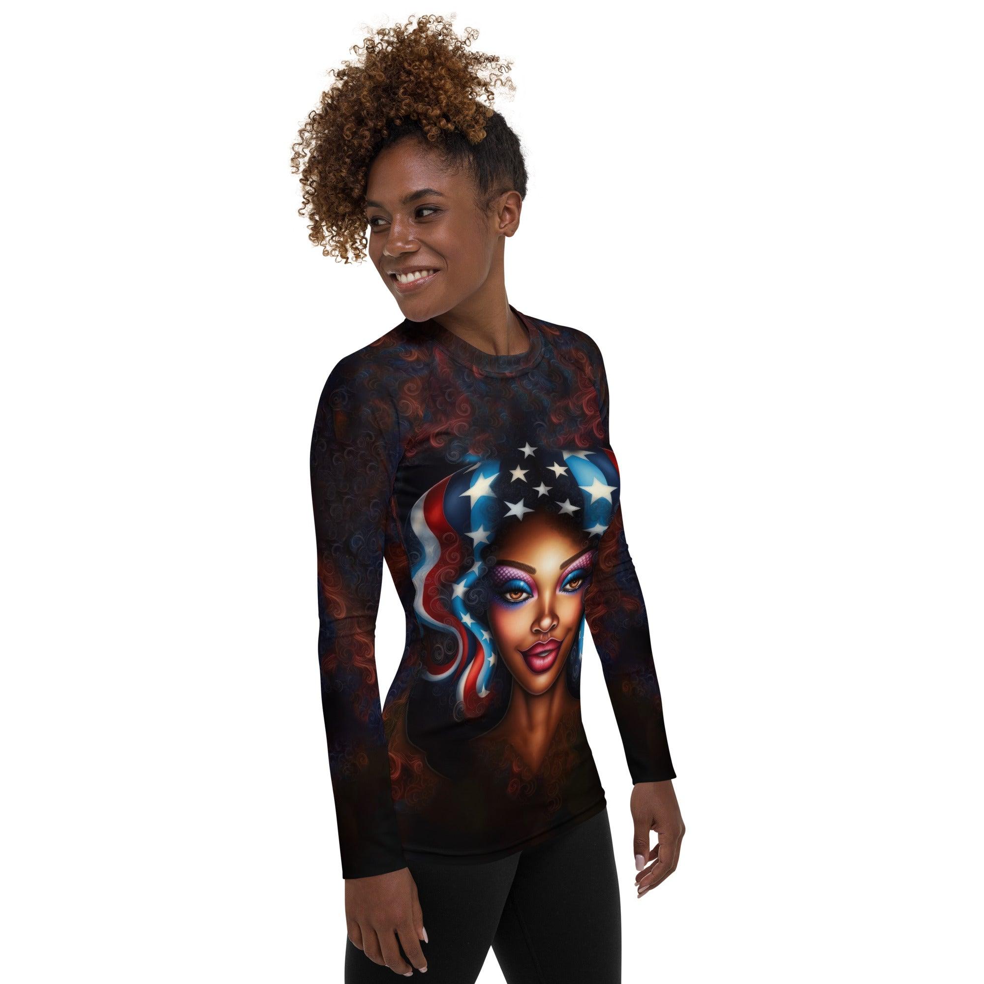 American Glory Women's Rash Guard - Beyond T-shirts