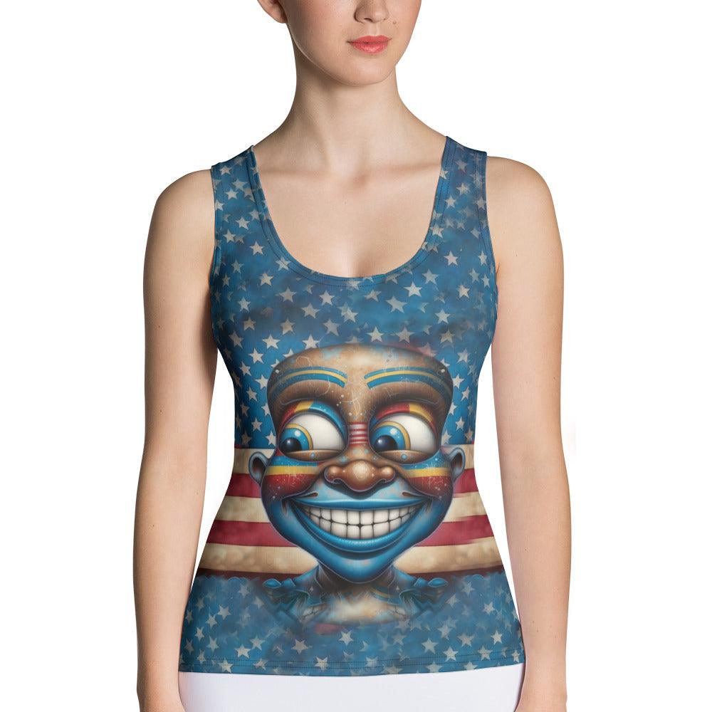 American Ingenuity Sublimation Cut & Sew Tank Top - Beyond T-shirts