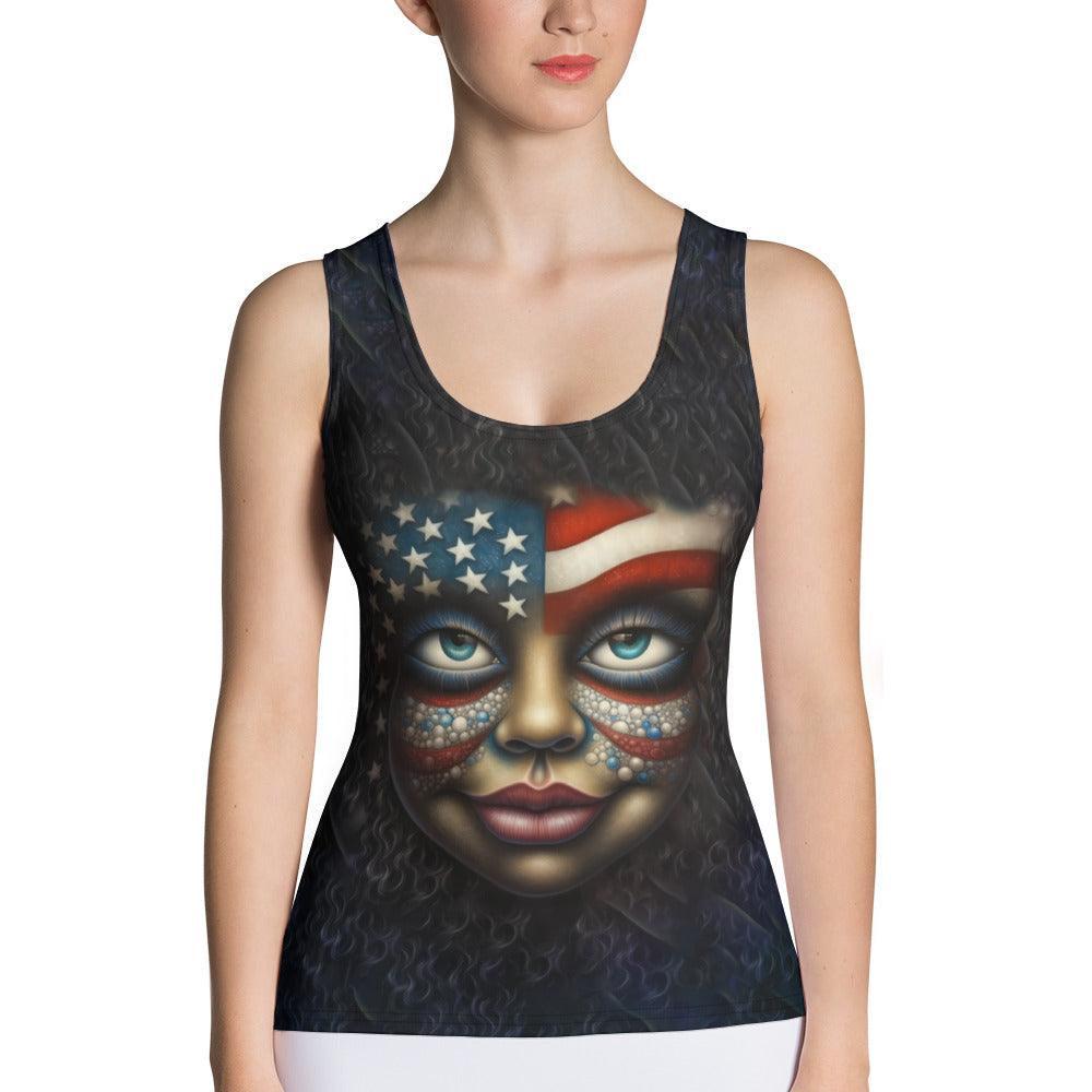 American Innovation Sublimation Cut & Sew Tank Top - Beyond T-shirts