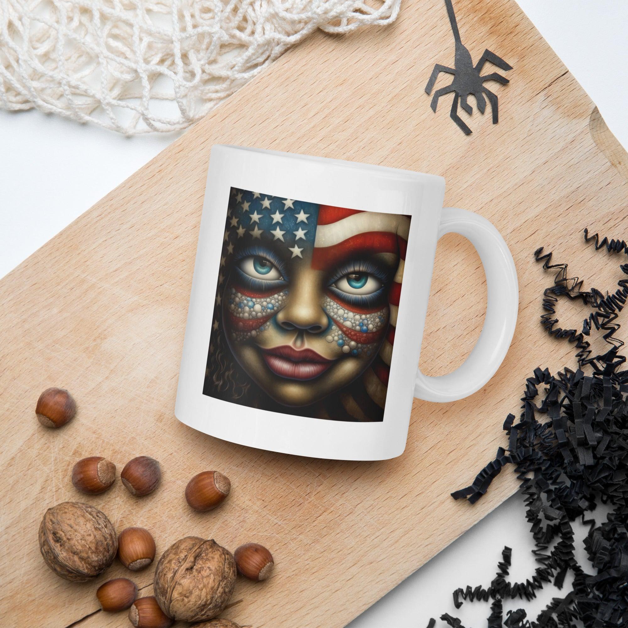 American Innovation White Glossy Mug - Beyond T-shirts