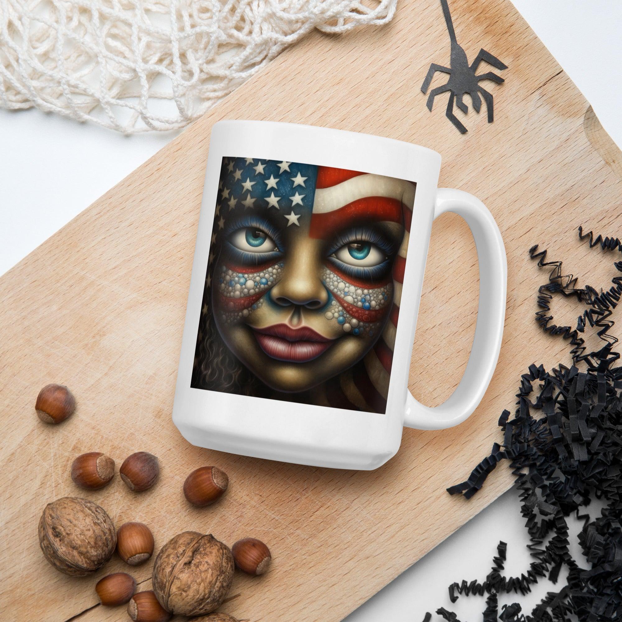 American Innovation White Glossy Mug - Beyond T-shirts