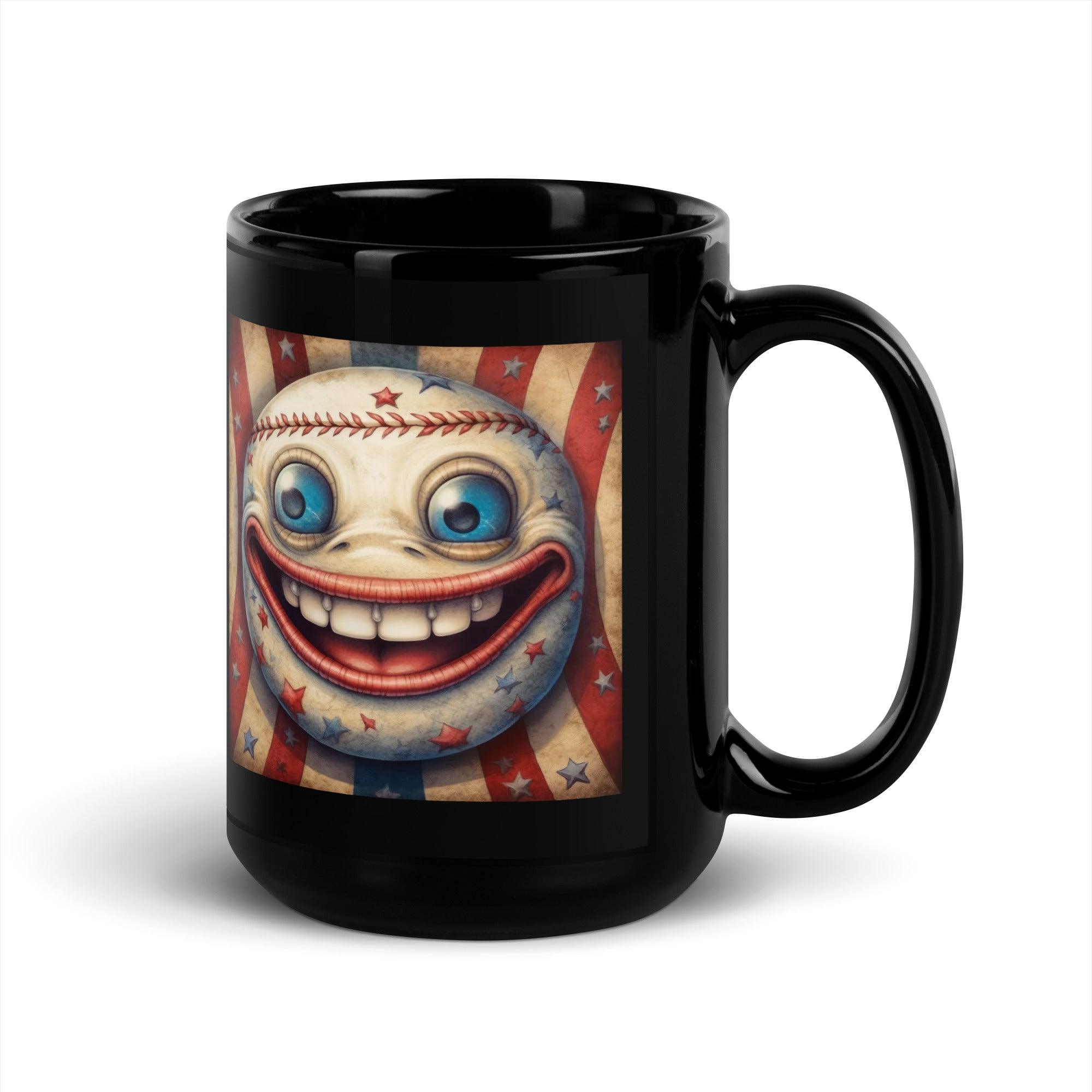 American Inspiration Black Glossy Mug - Beyond T-shirts