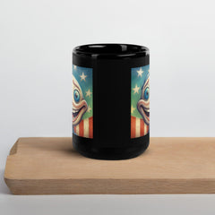 American Pride Black Glossy Mug - Beyond T-shirts