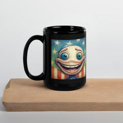 American Pride Black Glossy Mug - Beyond T-shirts