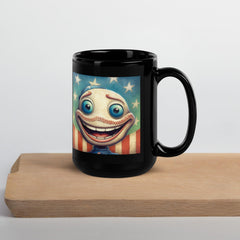 American Pride Black Glossy Mug - Beyond T-shirts