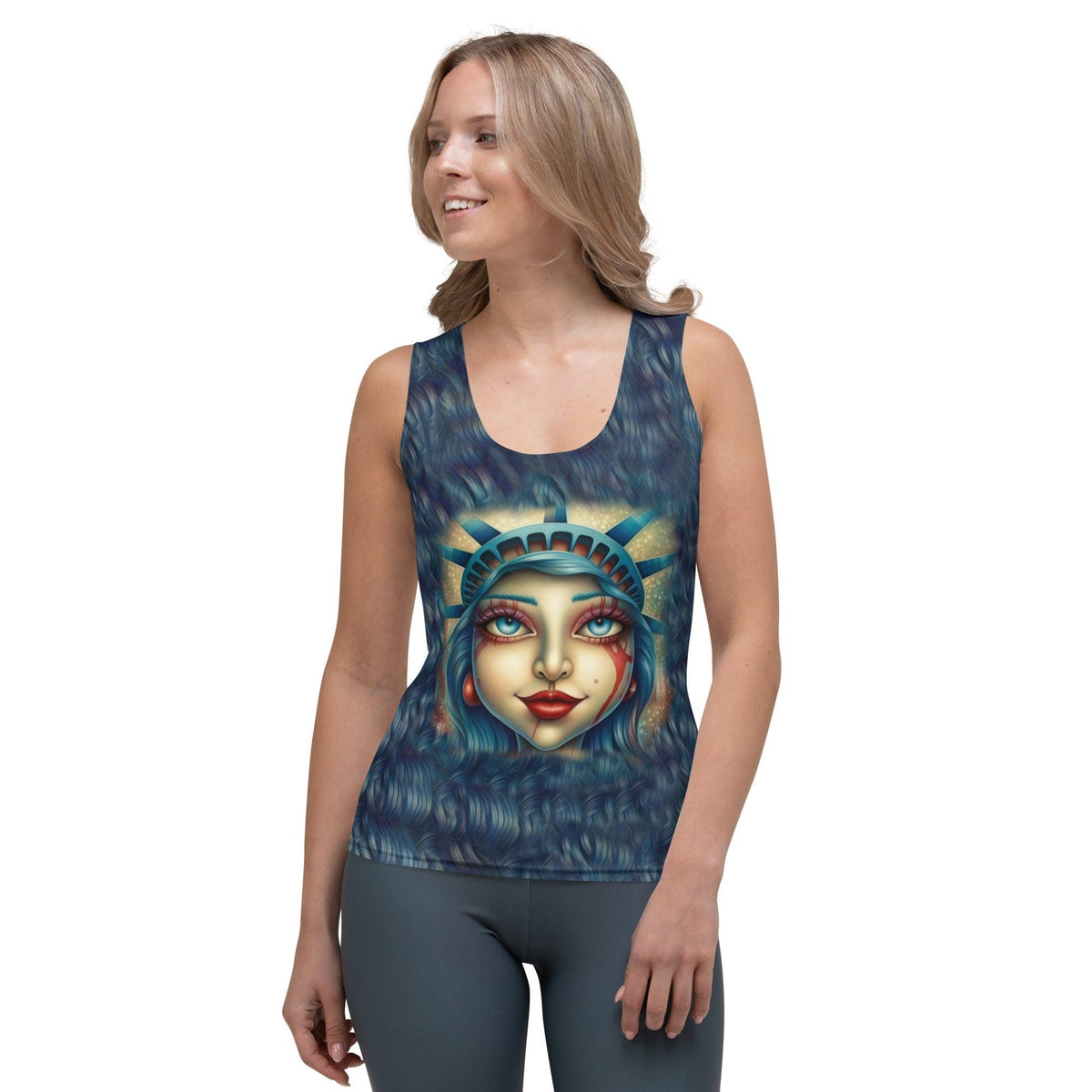 American Pride Sublimation Cut & Sew Tank Top - Beyond T-shirts