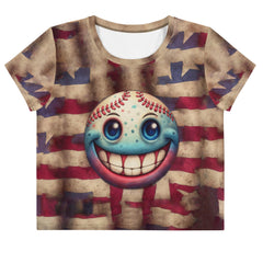 American Progress All-Over Print Crop Tee - Beyond T-shirts