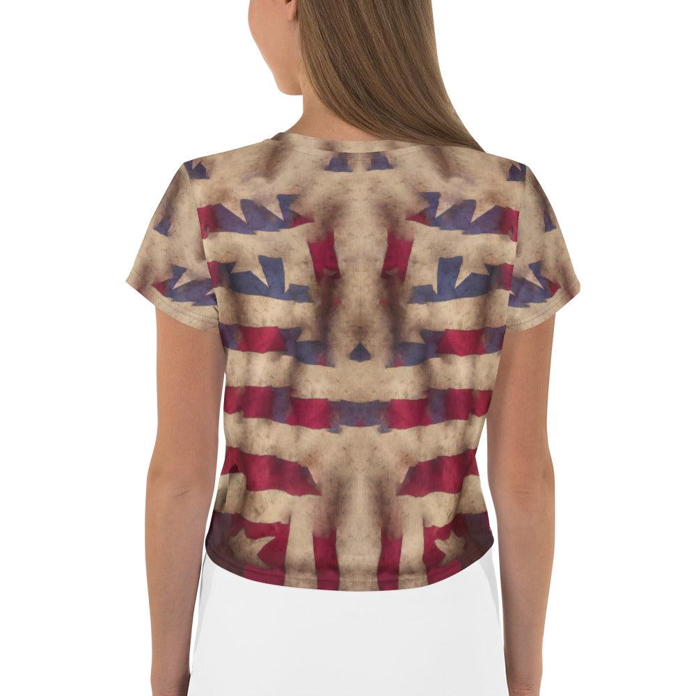 American Progress All-Over Print Crop Tee - Beyond T-shirts